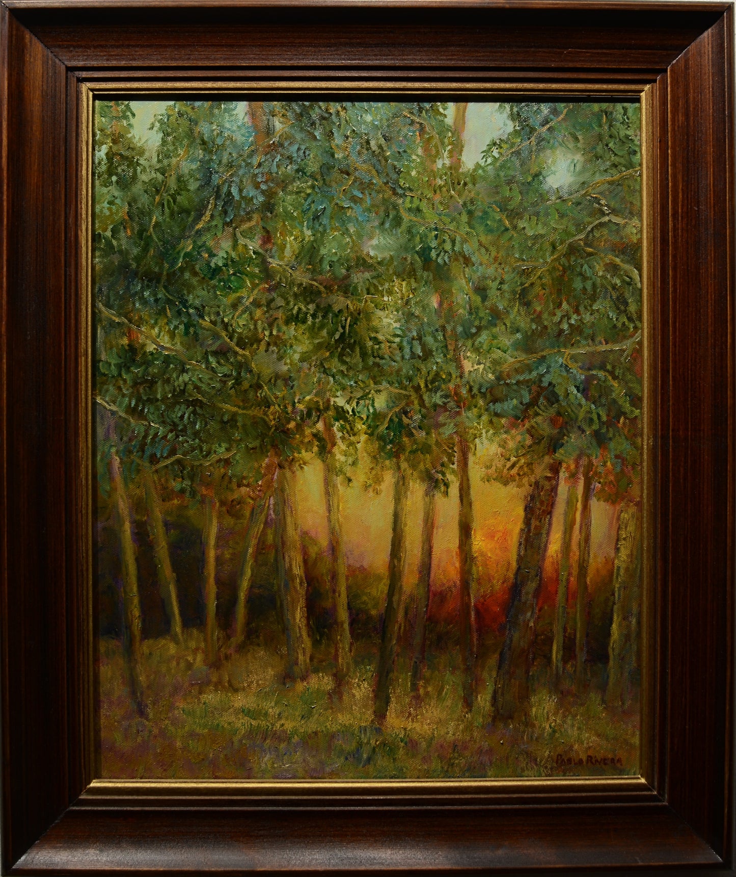 Cuadro Pintura Oleo Original Árboles #2